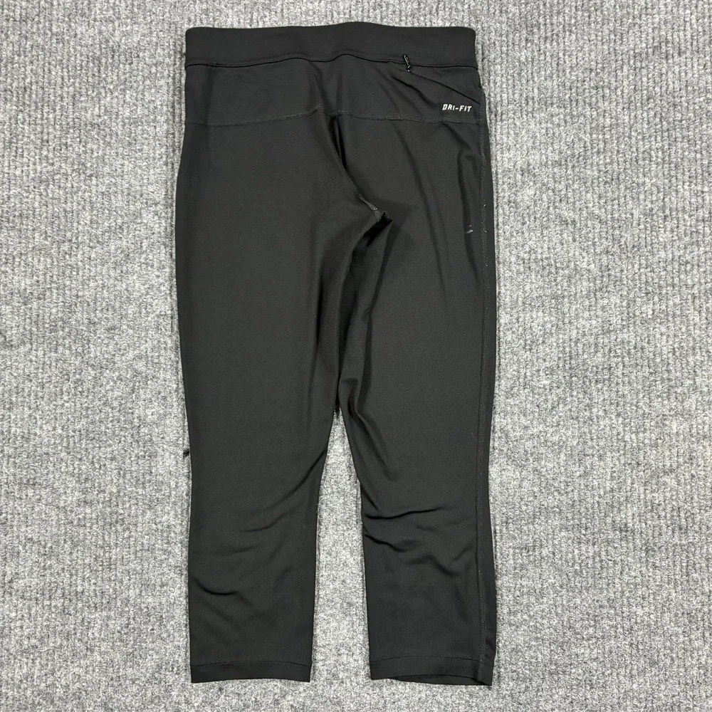Nike Dri-FIT Fast Live Fearless Crop Leggings Womens XS Black Running Pants